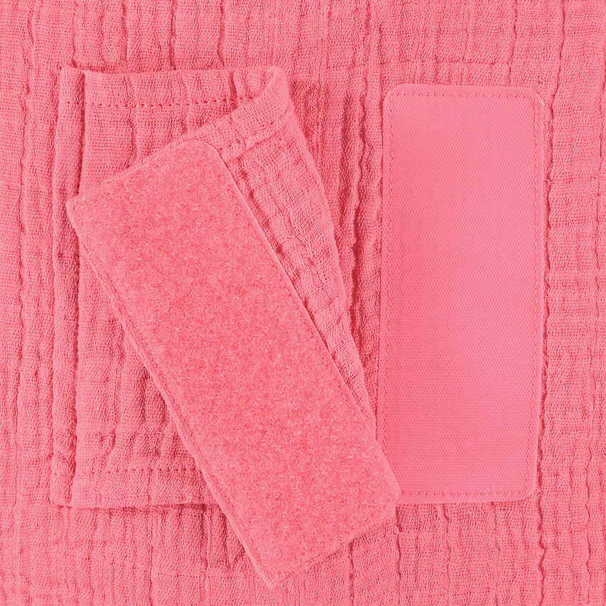 Rond decoratiekussen in modulair katoenen gaze, te gebruiken als bed- of boxomranding 