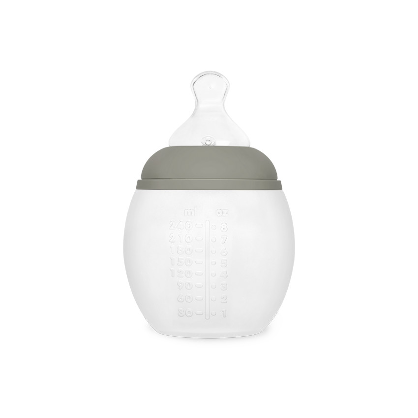 Biberon silicone Kaki 240 ml 