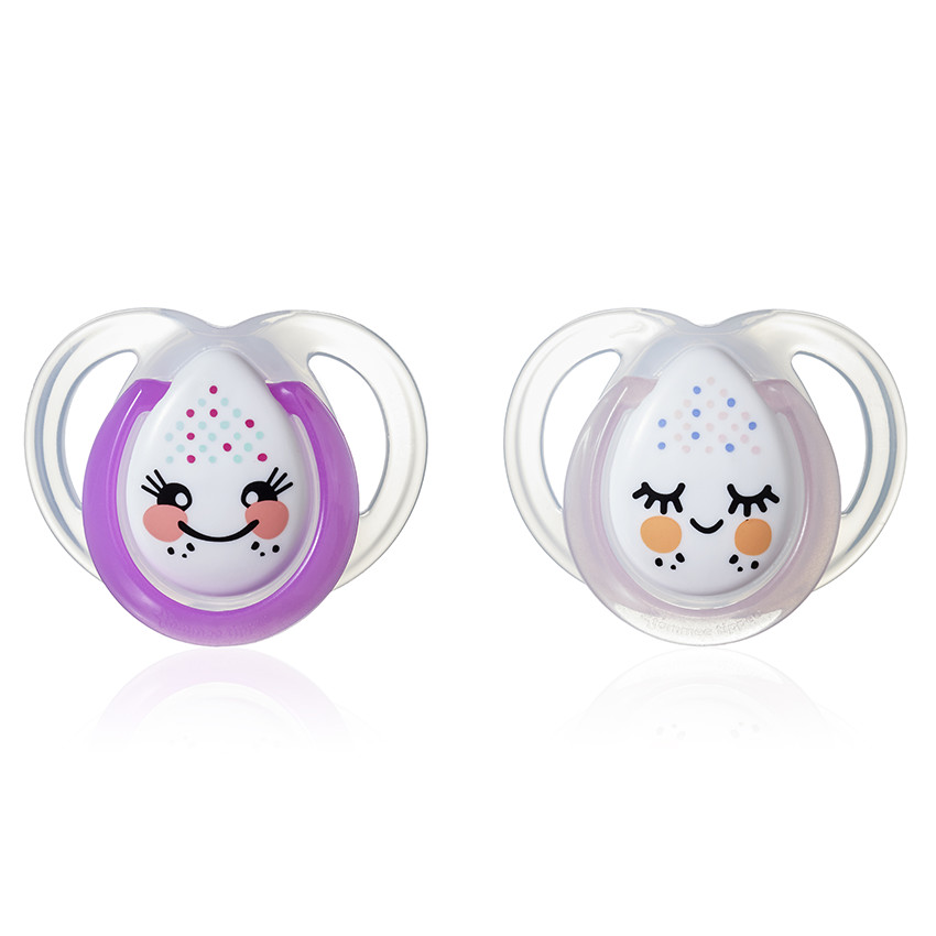 Tommee Tippee - 2 Sucettes night time 0-6 mois