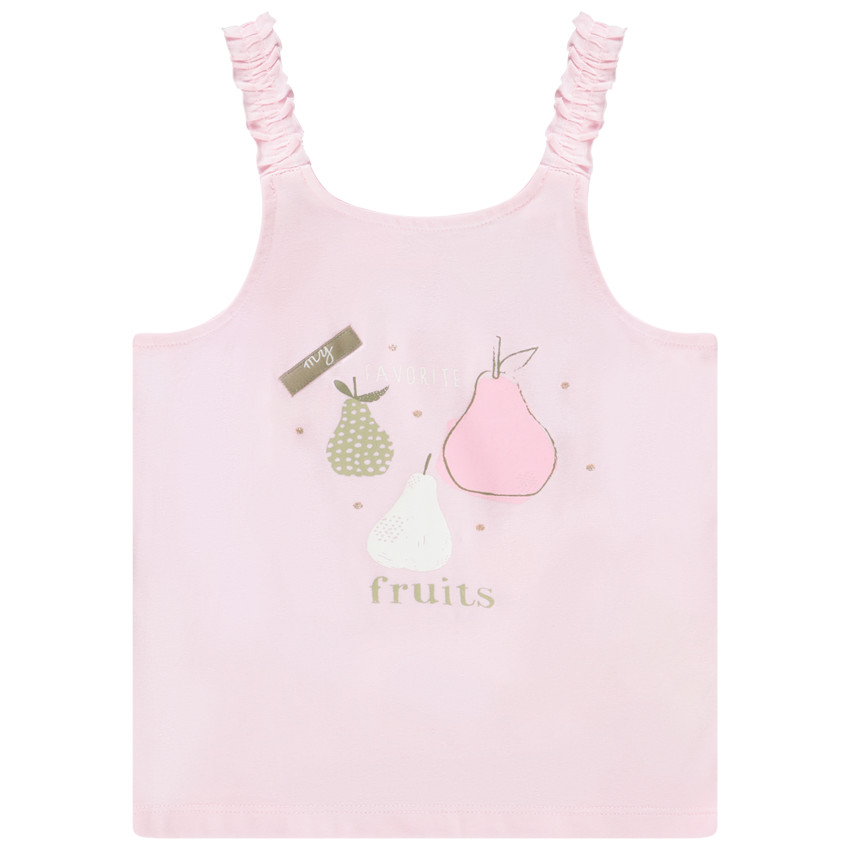 Débardeur en jersey print poires pour bébé fille 
