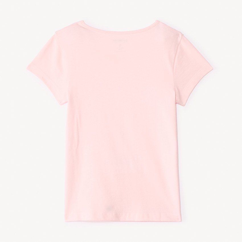T-shirt manches courtes printé à sequins fille 