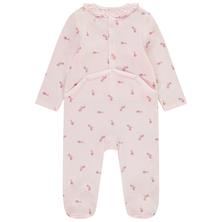 Lot de 2 dors-biens en velours motifs fleuris pour bébé fille 