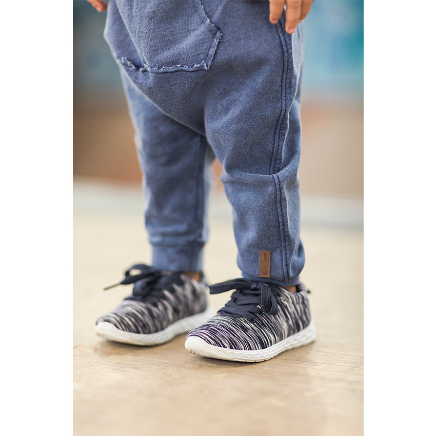 Baskets basses à rayures fantaisie all-over du 24 au 29 