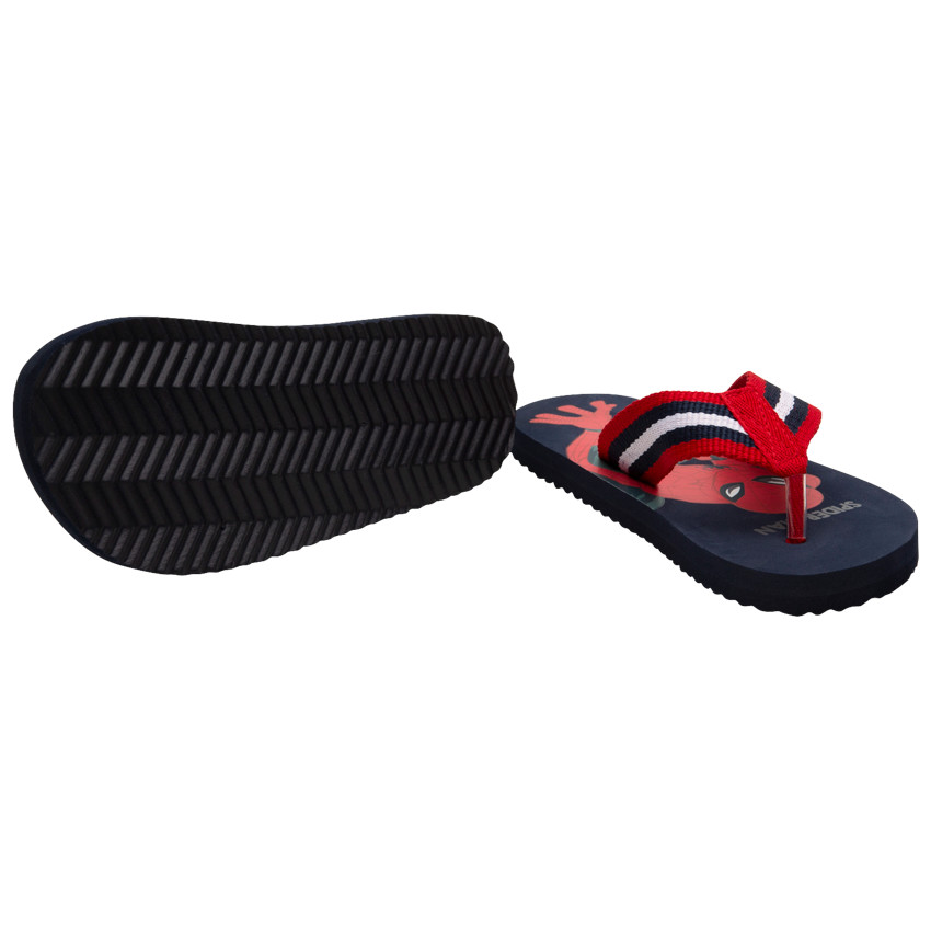 Tongs à bride rayée print Spider-Man Marvel pour garçon 