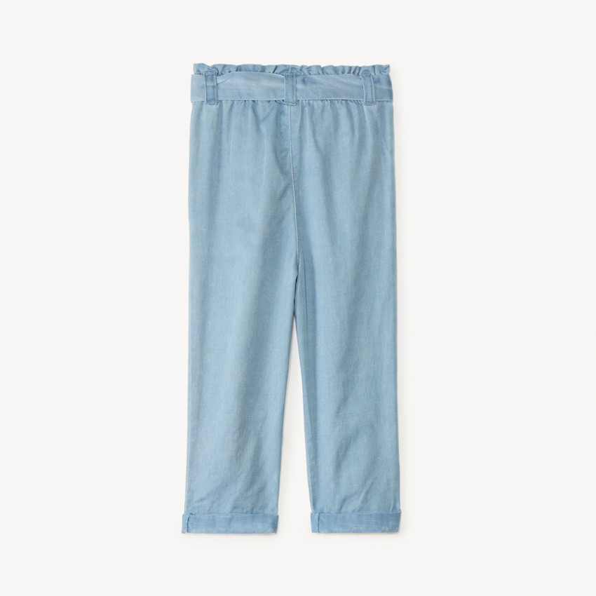 Broek met geborduurde hartjes en strikriem voor meisjesbaby 