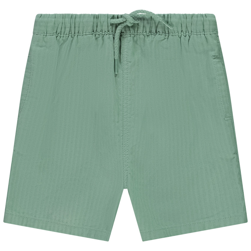 Bermuda effen streepeffect met zakken voor baby jongen 