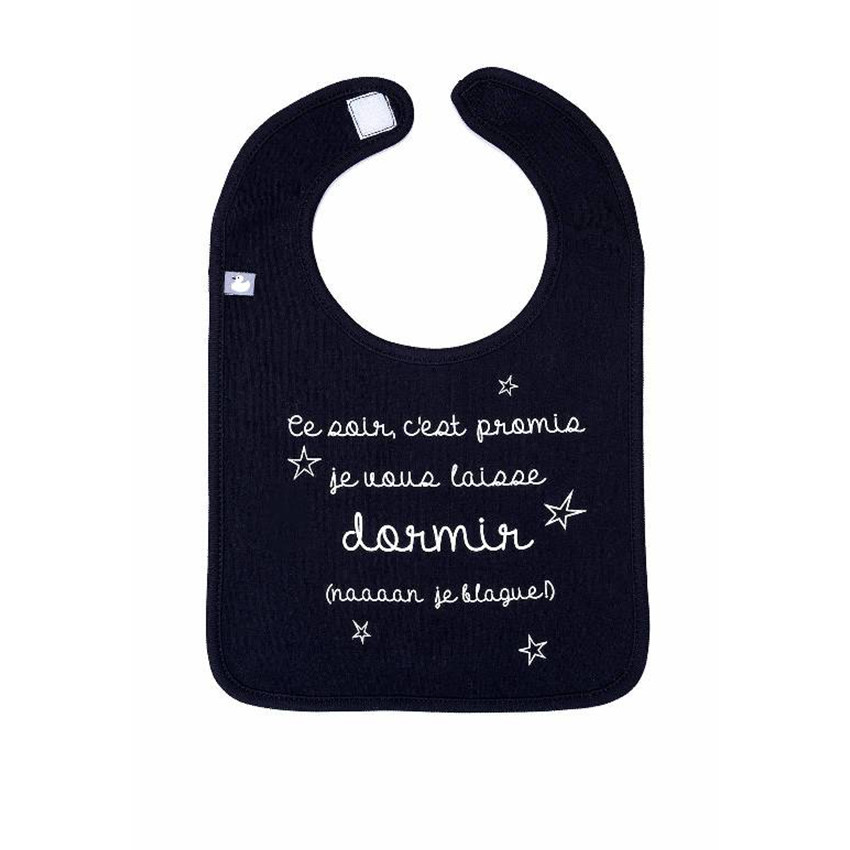 Bavoir "C'est promis je vous laisse dormir" 