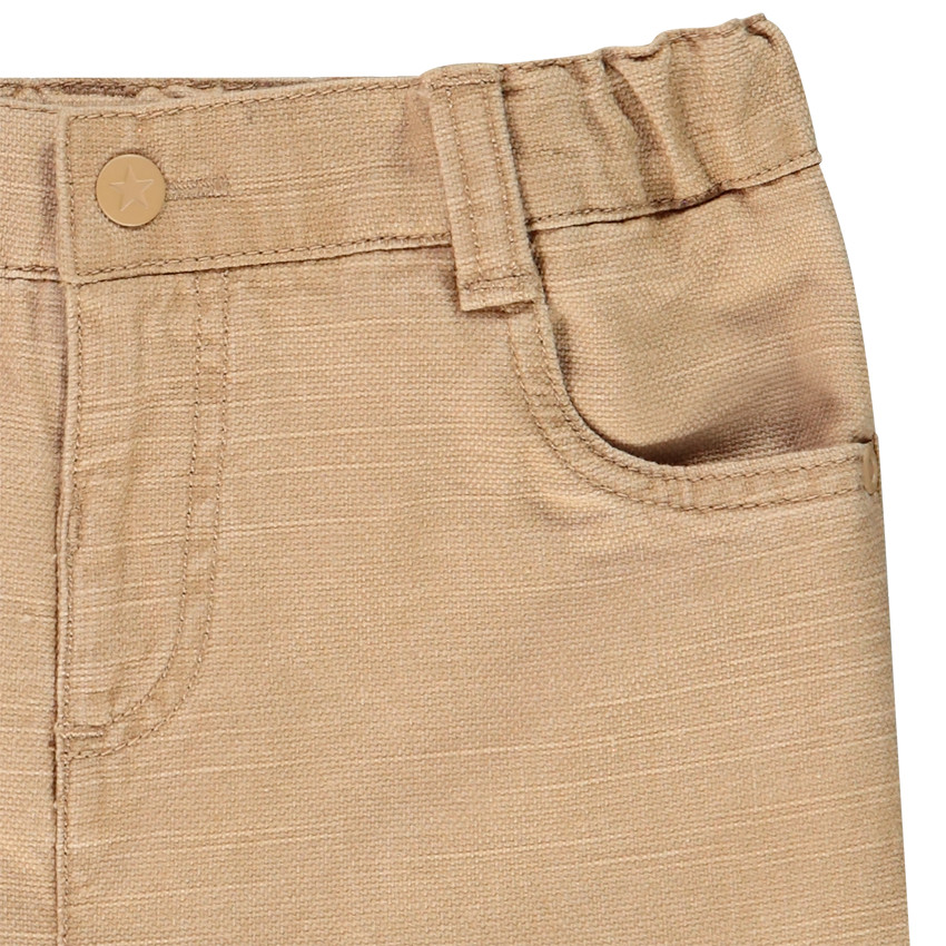 Pantalon en toile uni coupe slim pour bébé garçon 