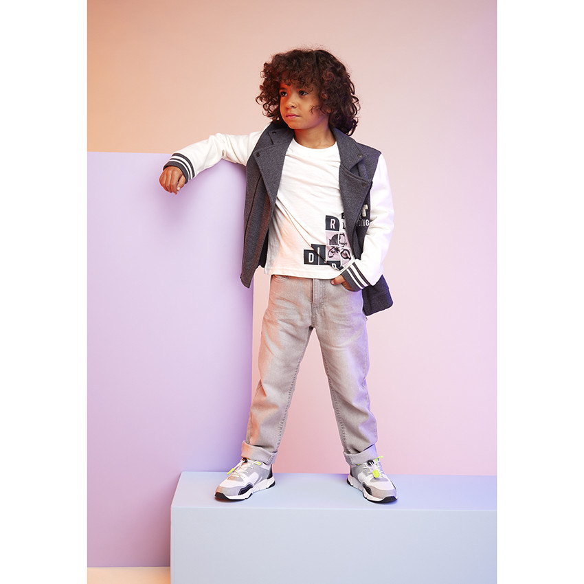 Perfecto en molleton brossé effet color block pour garçon 