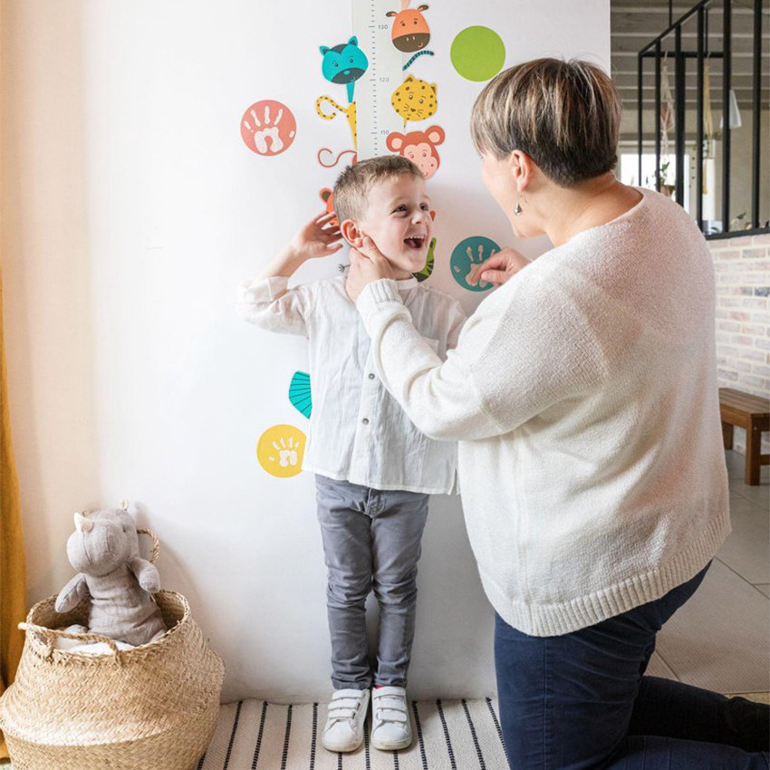 Toise murale avec animaux - Vos enfants grandissent si vite