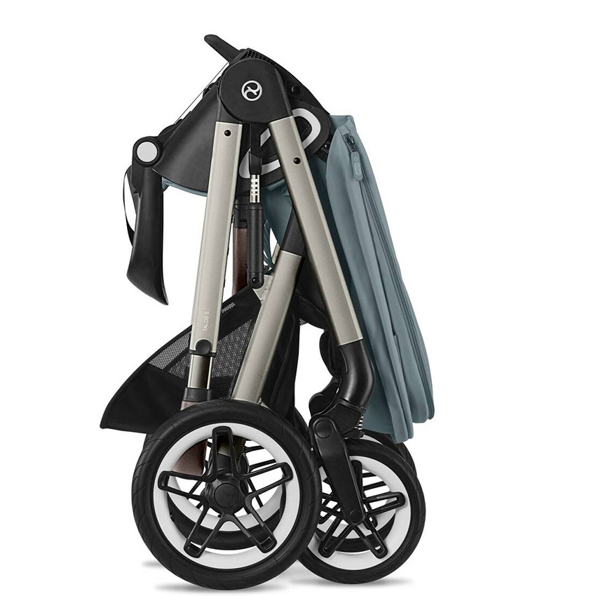 Poussette Talos S Lux tout-terrain Stormy Blue/Chassis Taupe 