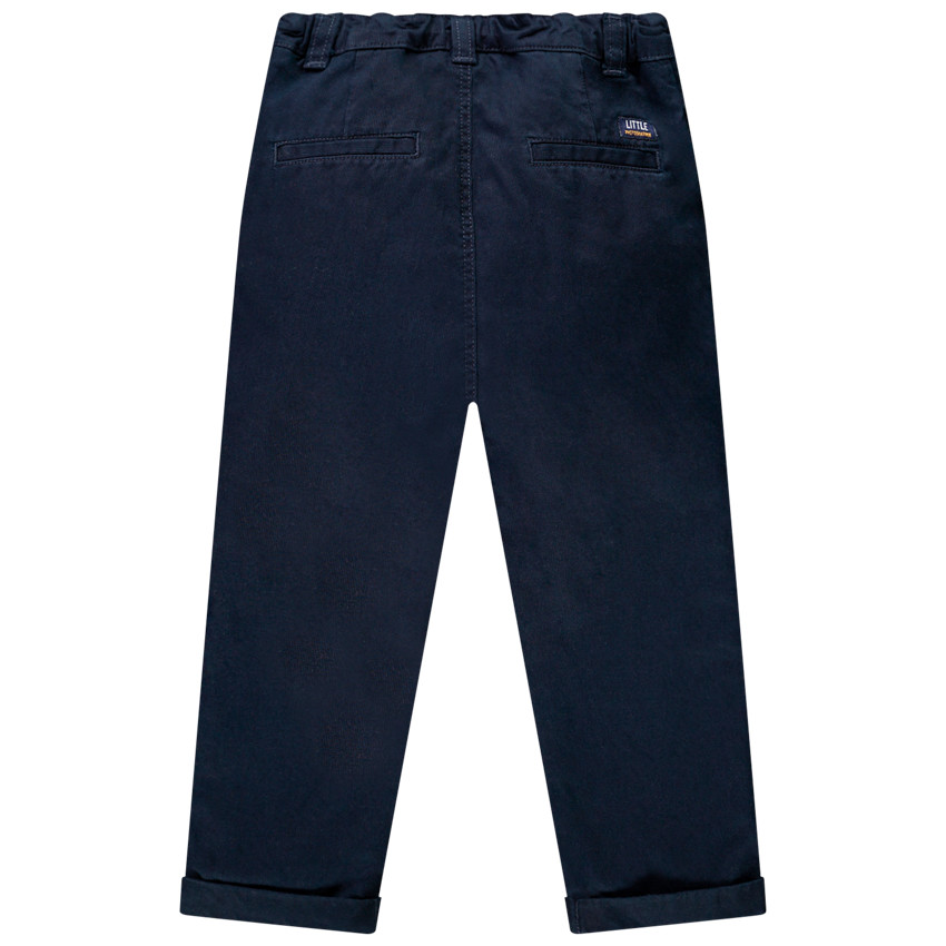 Pantalon en coton bleu marine pour bébé garçon 