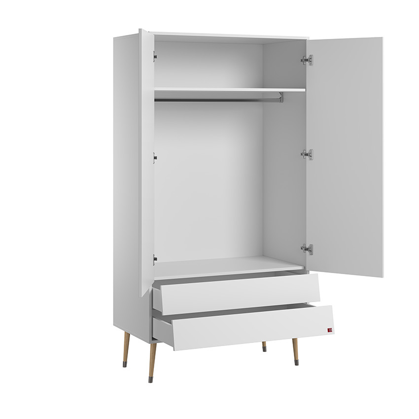 Armoire 2 portes Bosque - Blanc  