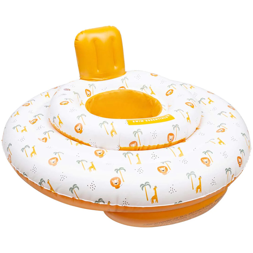 Siège de bain gonflable type bouée 0-12 mois jungle 