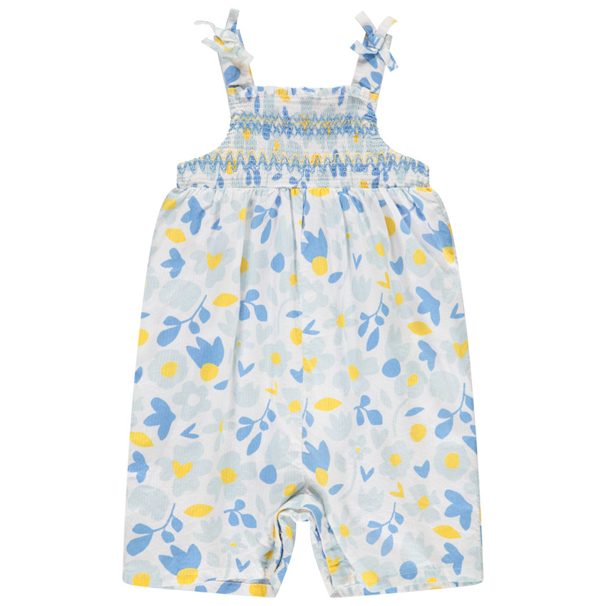Korte jumpsuit met bloemen voor meisjes 