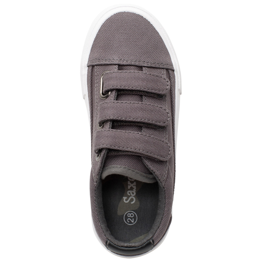 Lage sneakers van stof met klittenbandsluiting van maat 28 tot 35 