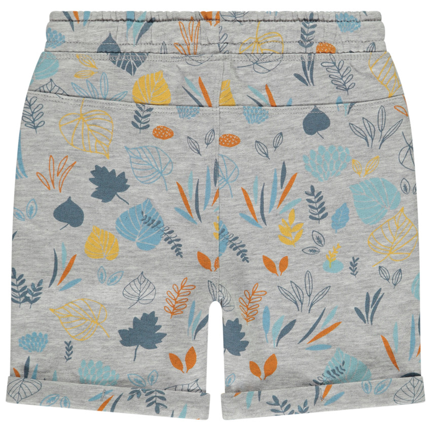 Bermuda fleece met fantasieprint voor babyjongen 