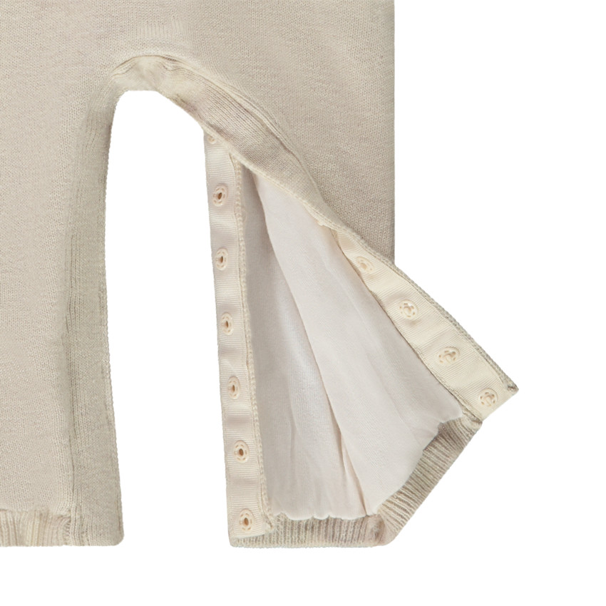 Gebreide jumpsuit met geborduurde patch Marie Disney voor baby meisje 