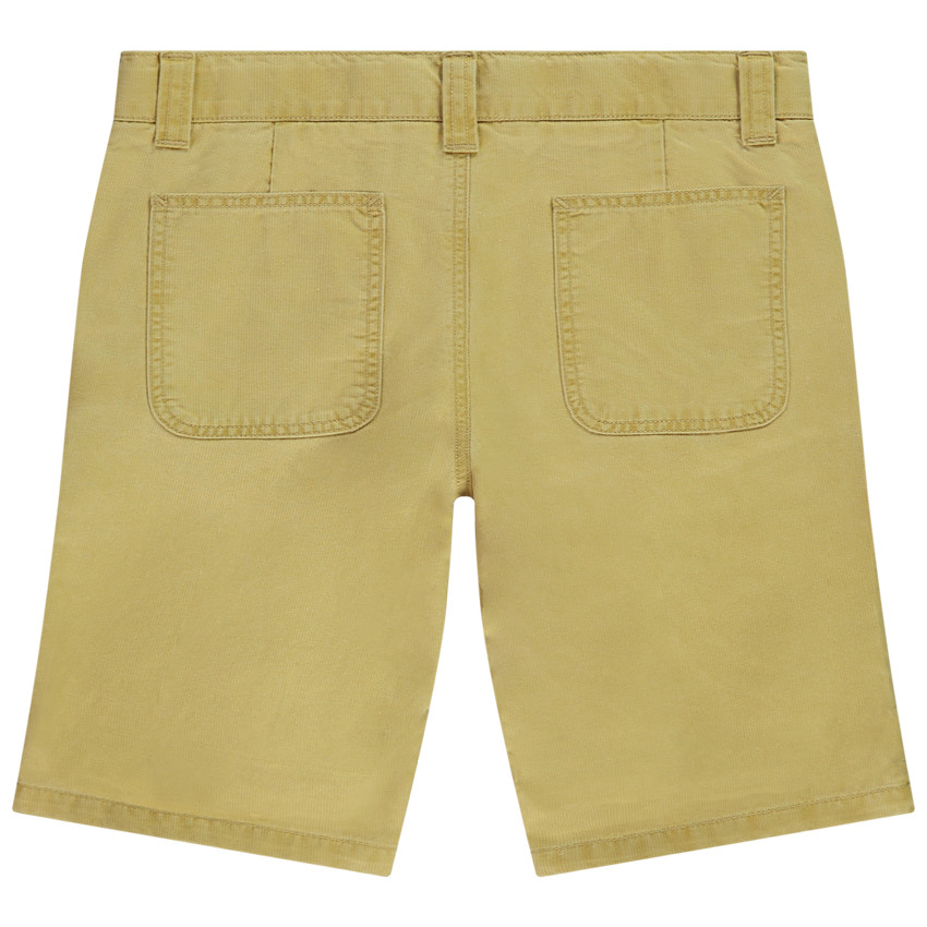 Bermuda uni en toile fantaisie pour garçon 