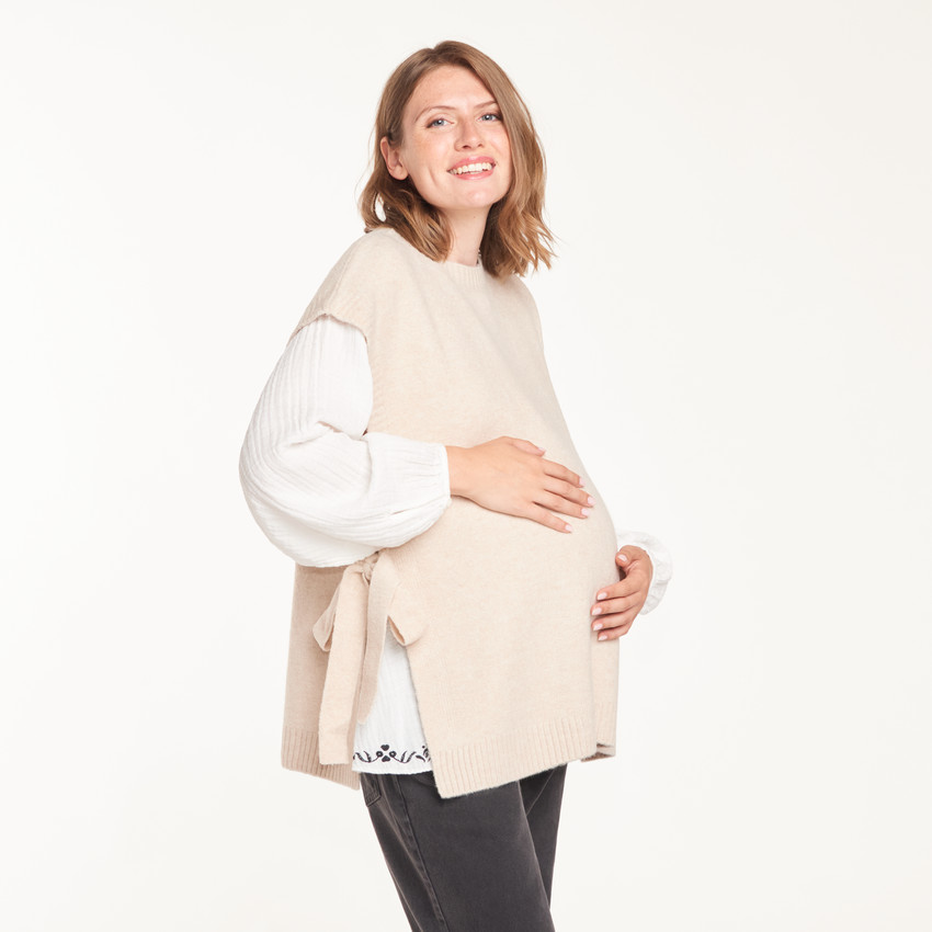 Pull de grossesse sans manches 
