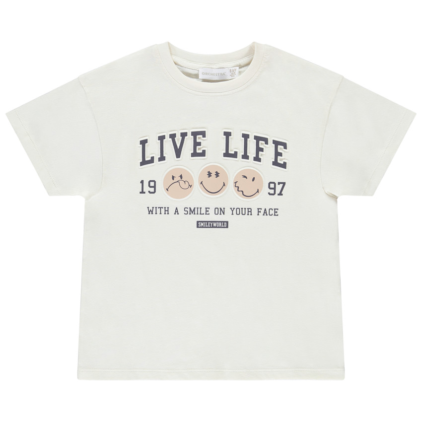 Korte mouwen T-shirt SmileyWorld voor jongen 