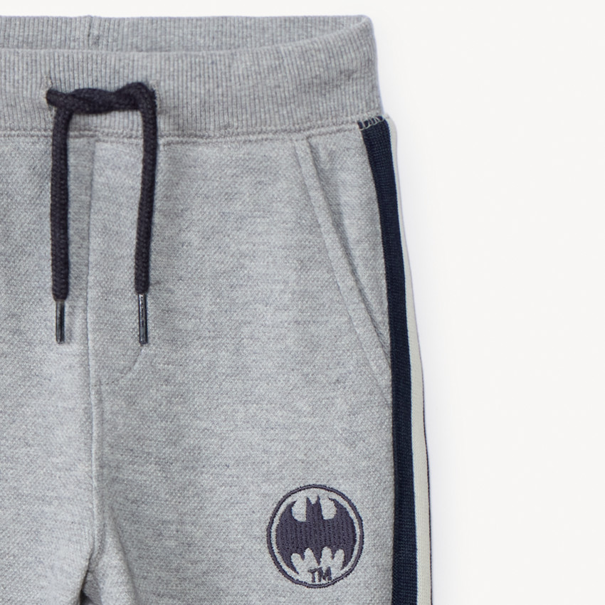Joggingbroek piqué met geborduurd Batman-logo Warner voor babyjongens 
