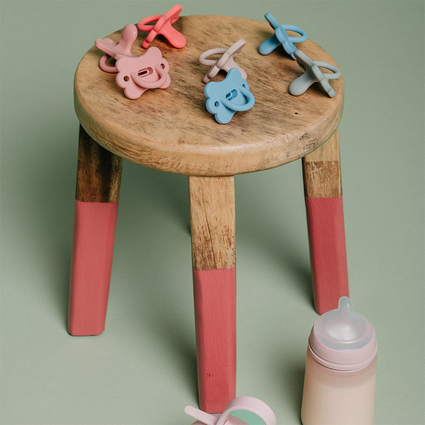 Sucette silicone Colour Essence SX Pro 6-18M Smoothie Butterfly bleu 