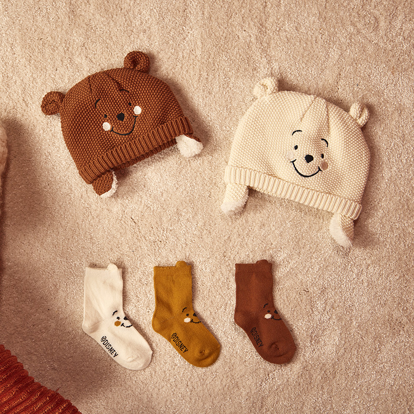 Lot de 3 paires de chaussettes Winnie Disney pour bébé garçon 