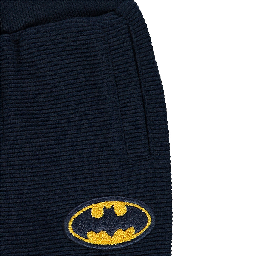 Jogging en molleton avec masque patché et badges BATMAN  