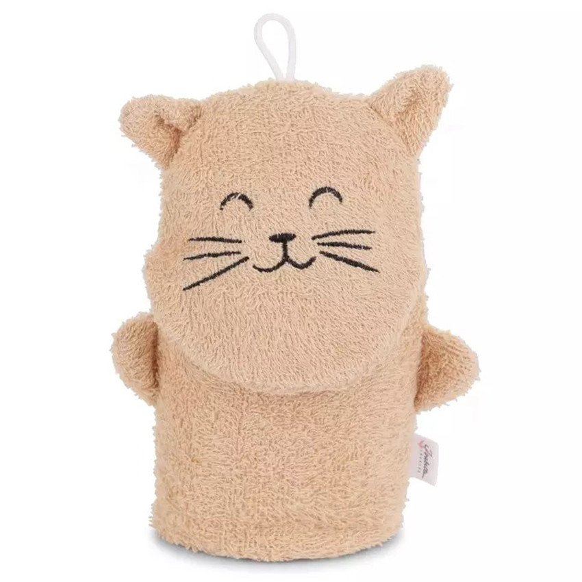 Washandje katoen Biscuit De Kat 