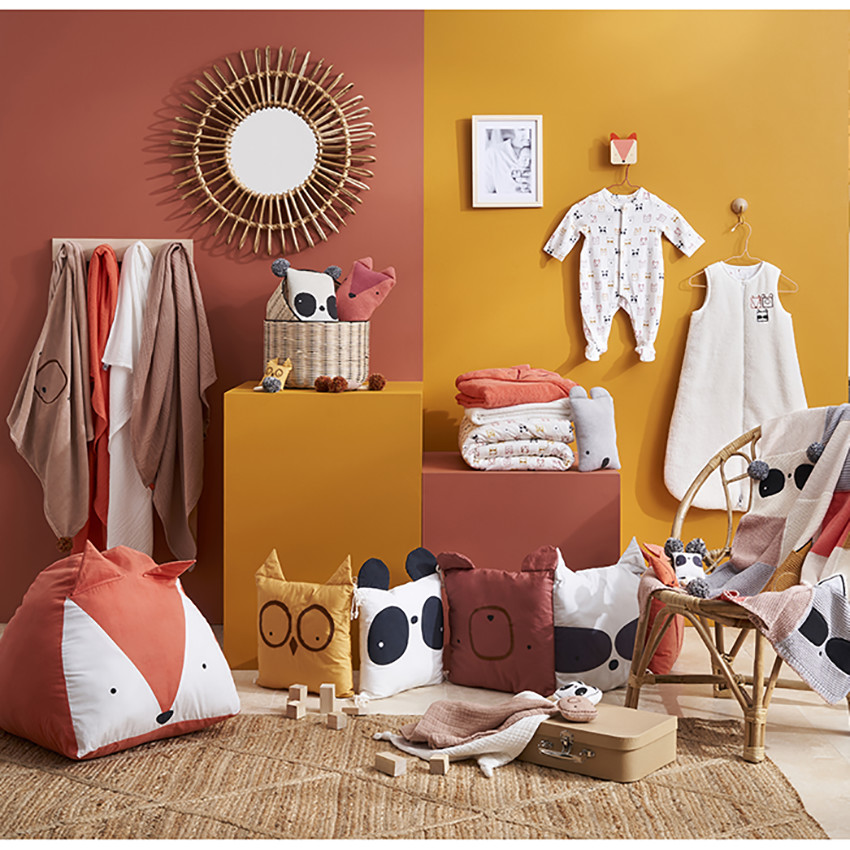 Cape de bain et gant de toilette Ethnic animals 