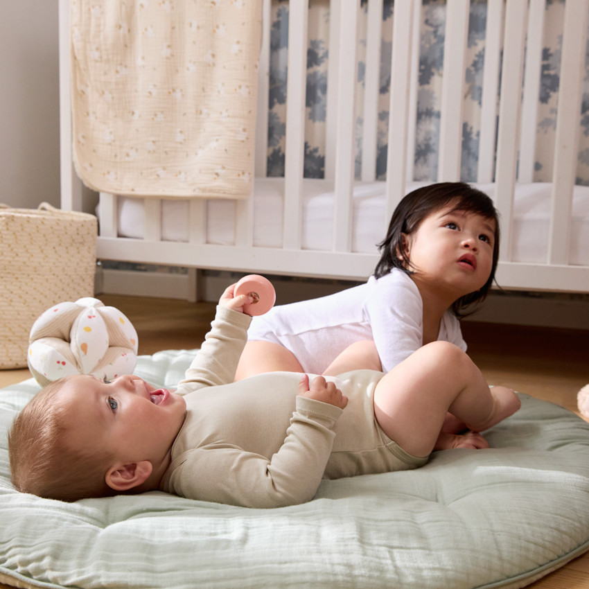 Lot de 5 bodies manches longues unis pour bébé  