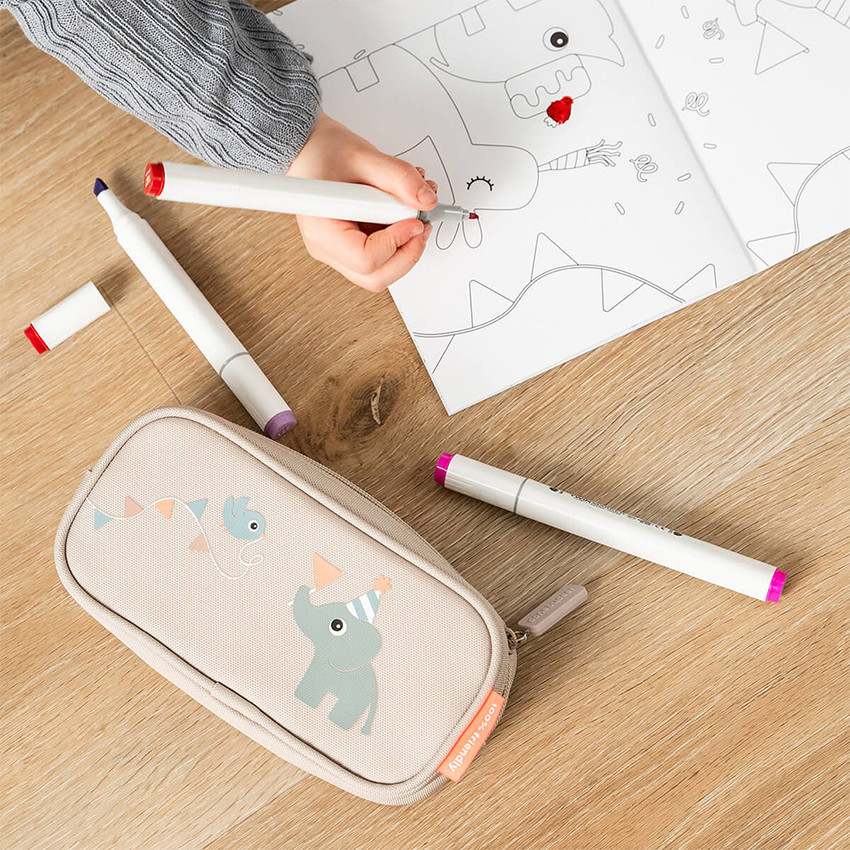 Trousse scolaire Celebration Sable 