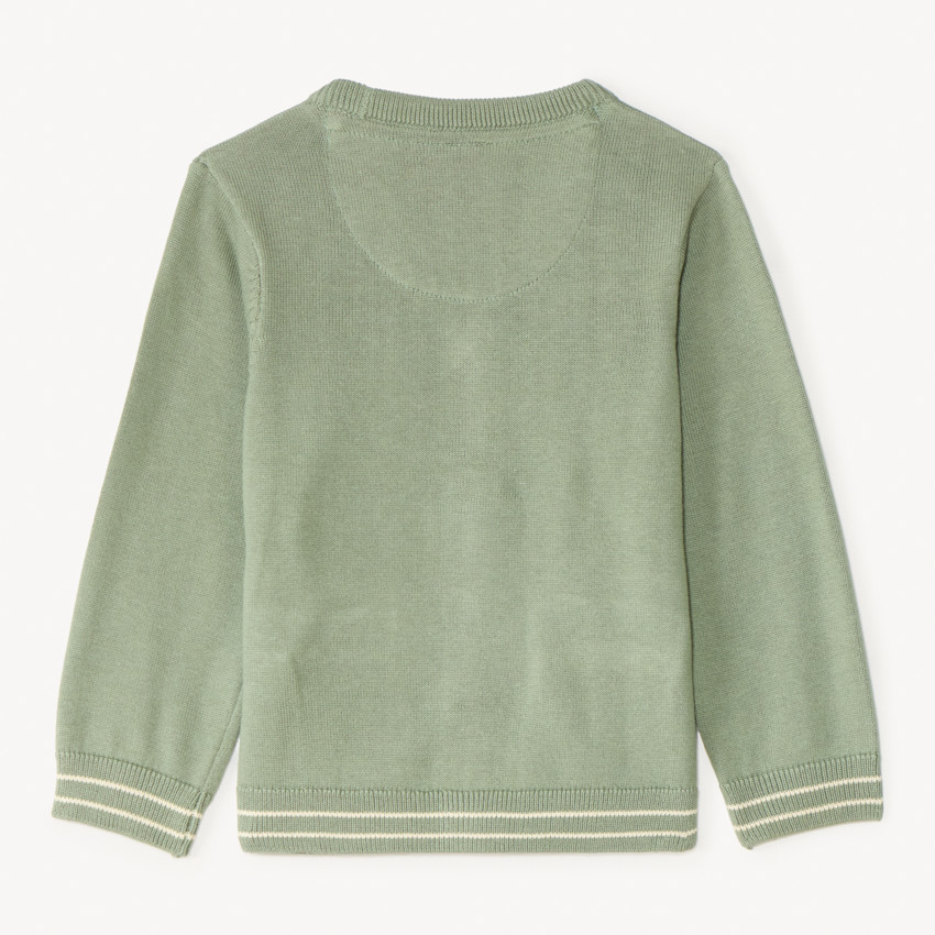 Vrouwen gebreid V-hals vest voor baby jongens 