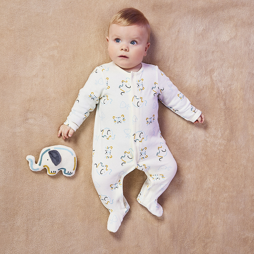 Dors-bien imprimé animaux sauvages pour bébé garçon 