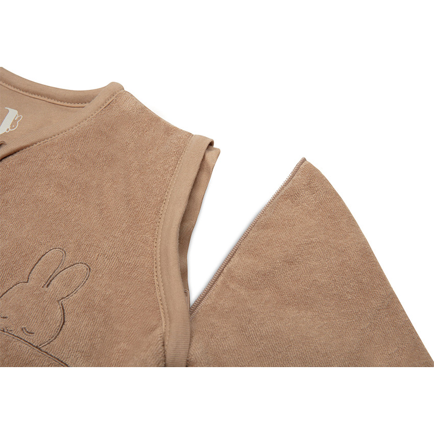 Slaapzak afritsbare mouwen 70cm Sleepy Miffy Biscuit 