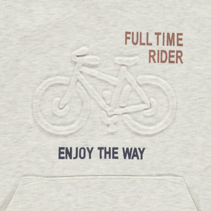 Joggingset met kleurblok effect en reliëf fiets patroon voor jongens 