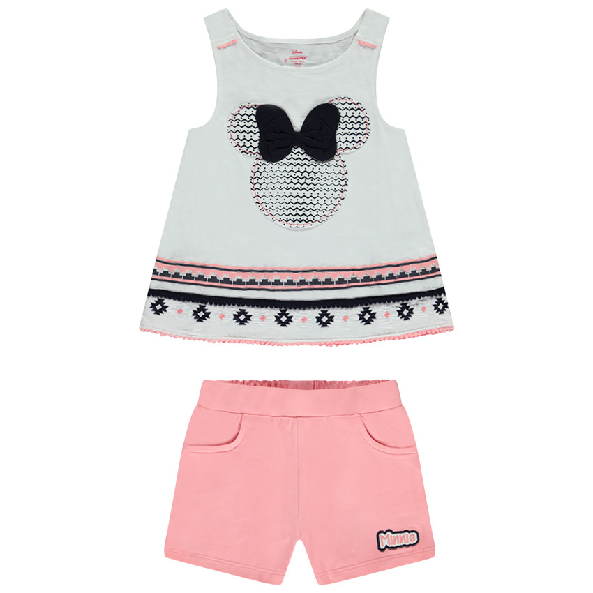 Minnie Disney fantasie debardeur met borduren en short voor meisjes 