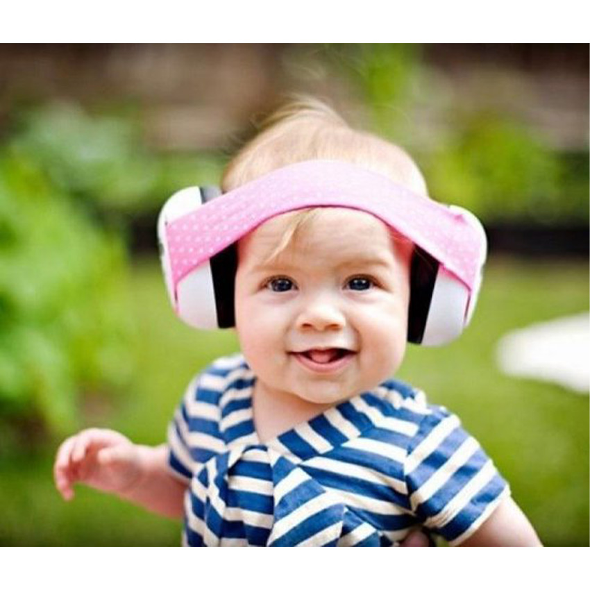 Casque anti-bruit protection auditive 4 Bubs Pink/white 3M-3ans 