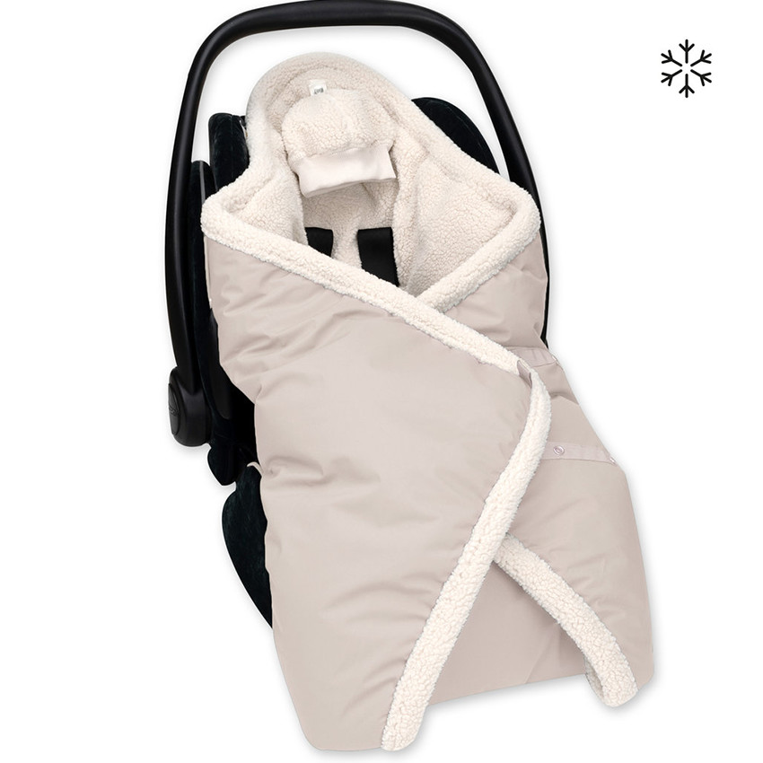 Wikkeldeken Biside - Pady Rainy + Teddy Neutral - 0-12m 