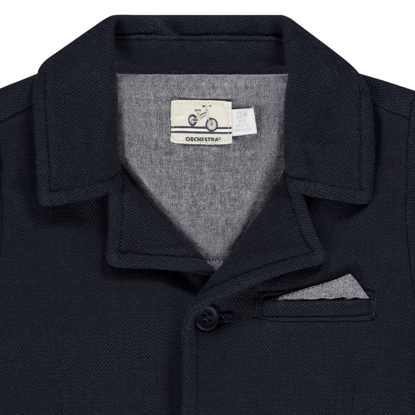 Veste tailleur en maille pour garçon 