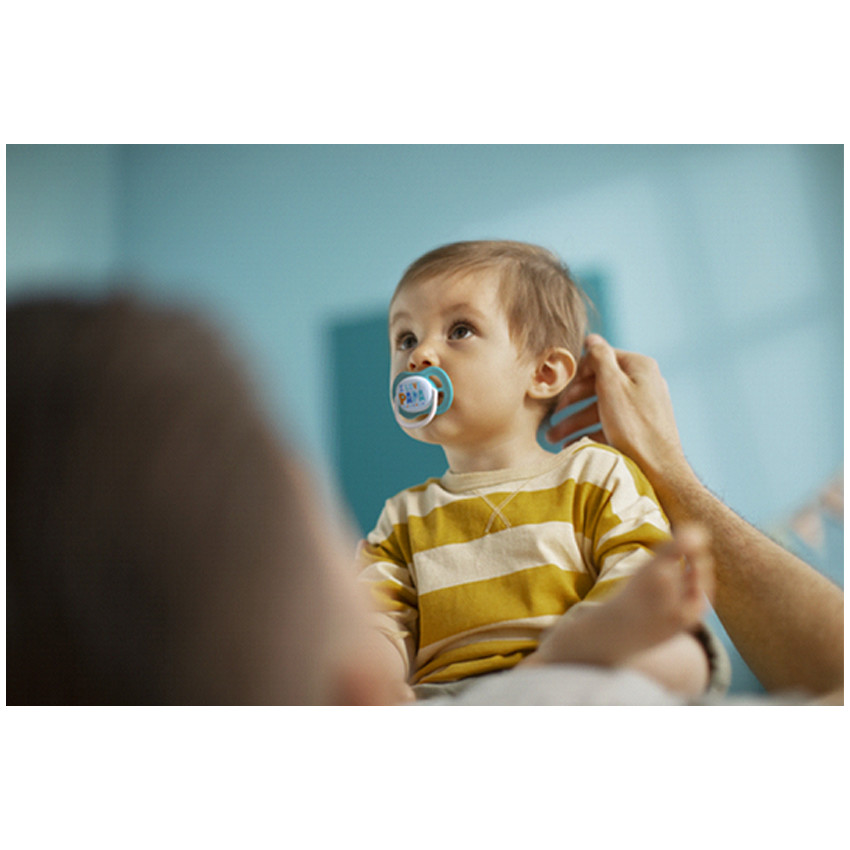 Sucette Ultra Air 6-18m Bleu - 2 pièces 