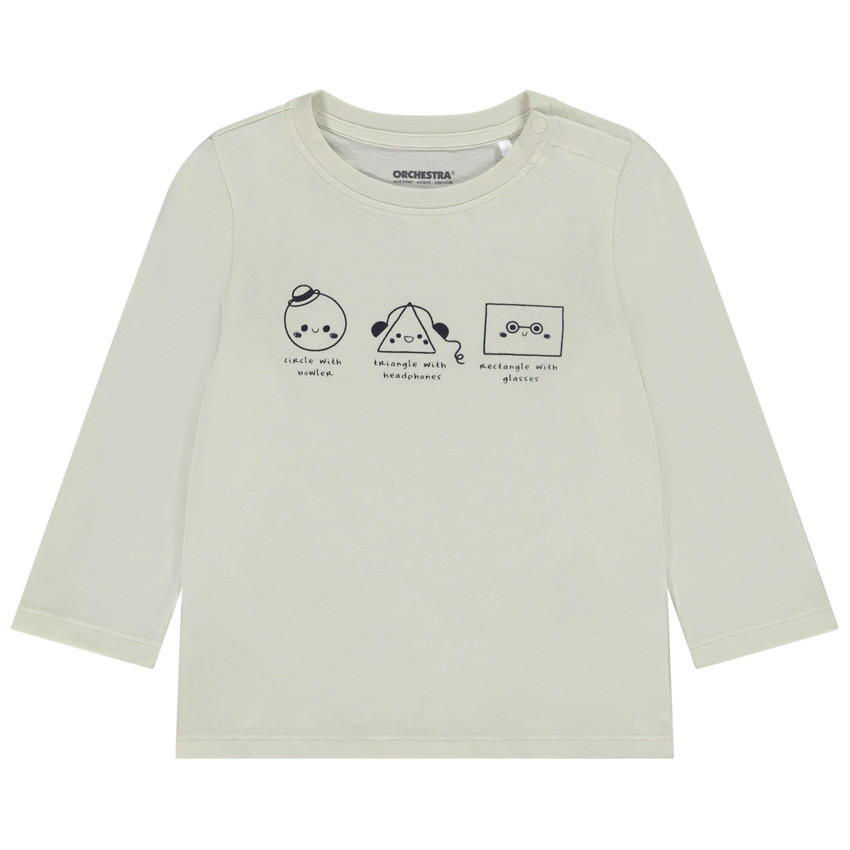 T-shirt manches longues print fantaisie pour bébé garçon 