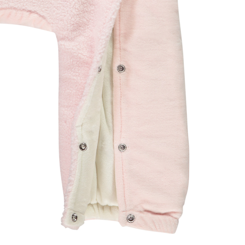 Pilotenpak konijn van fluweel voor babymeisjes met verschillende afwerkingen per leeftijd 