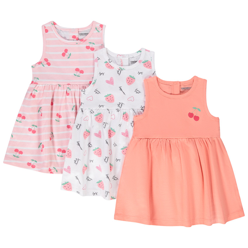 Set van 3 jurkjes voor meisjes 