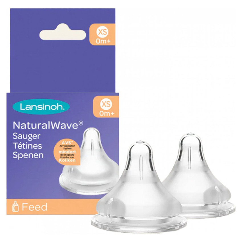 Tétine NaturalWave – 2 PCS – Débit lent XS 
