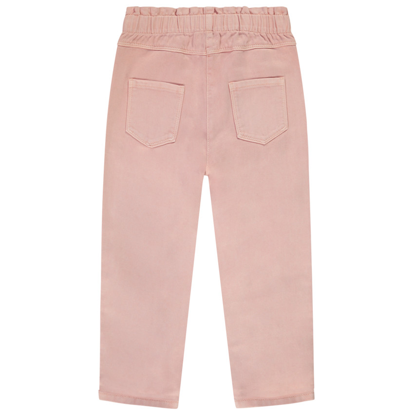 Pantalon paperbag van katoen voor meisjes 