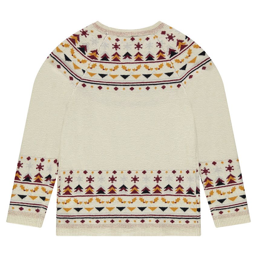 Pull en tricot avec motifs jacquard 