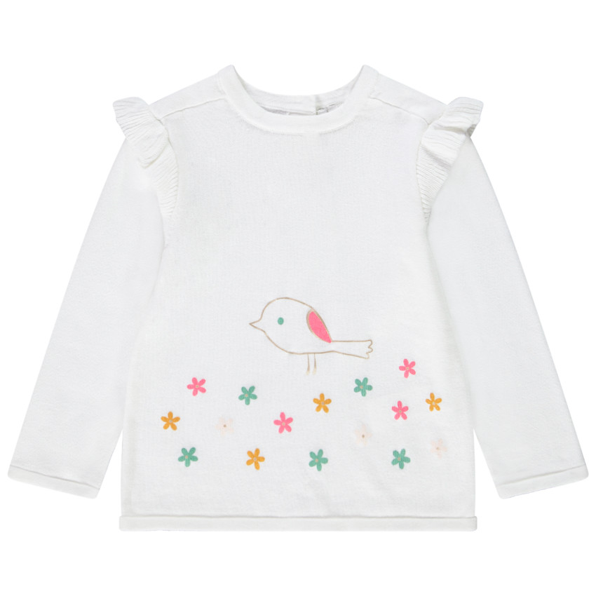 Trui van katoen met fantasieprint voor baby meisjes 