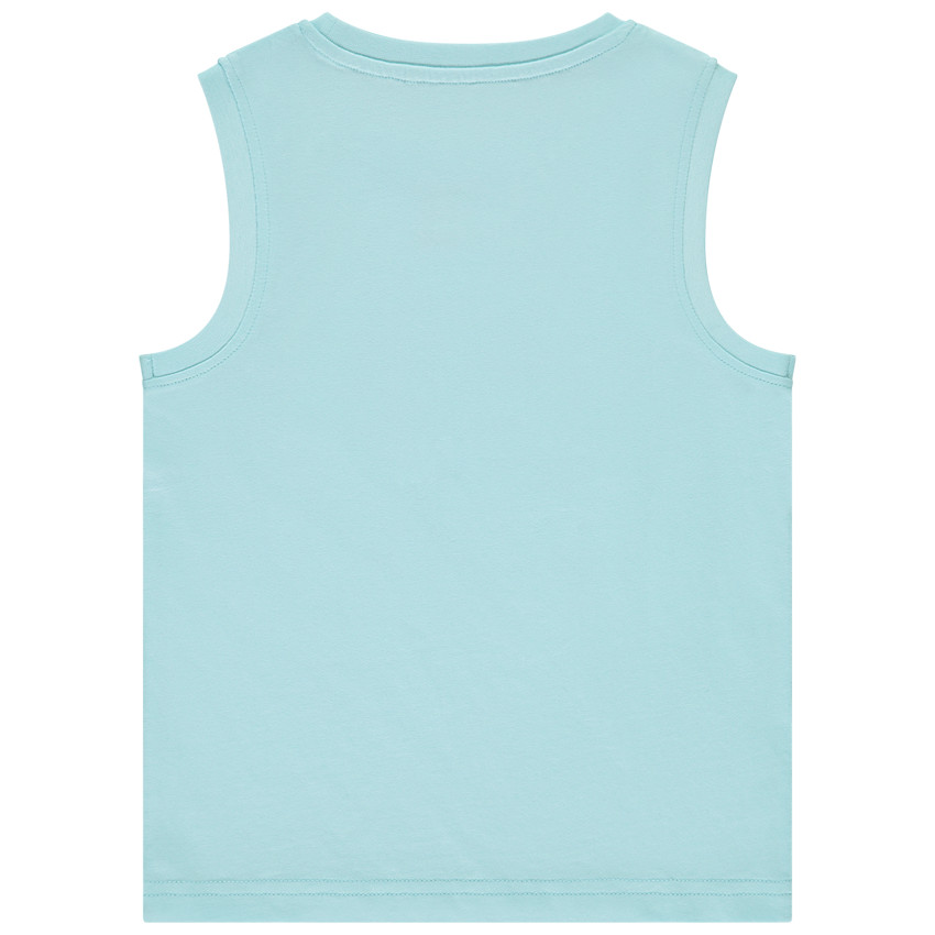 Mouwloos shirt in geprinte jersey voor jongens 